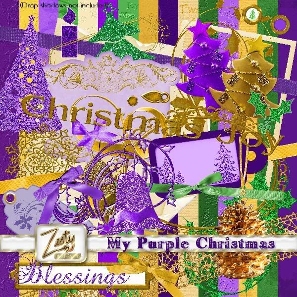 Zesty Digi Designs_my_purple_christmas_kit_preview