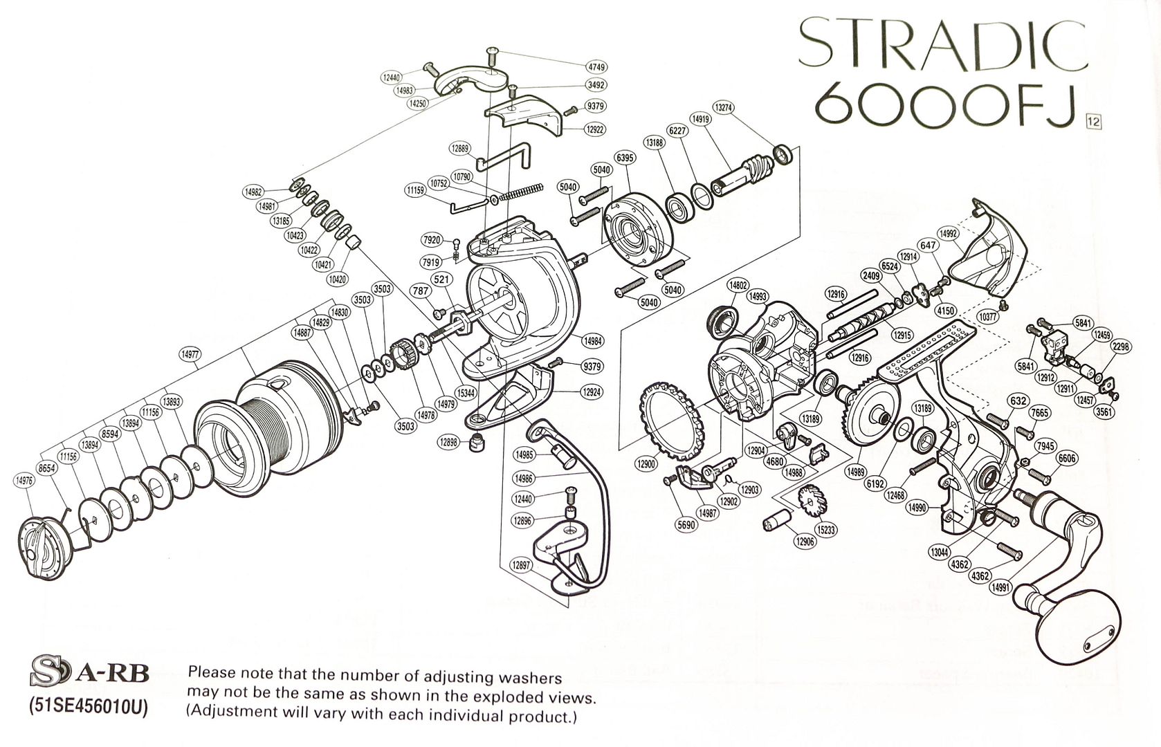 shimano reel parts