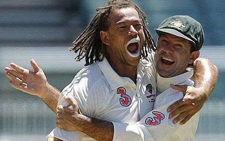 Andrew Symonds and Ricky Ponting www.whoplayscricket.com