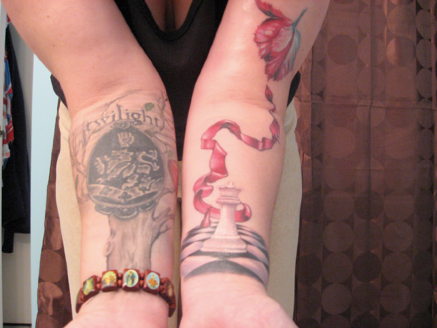 One huge Twilightrelated forearm tattoo is crazy enough but two