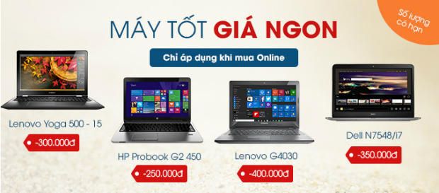 FPT shop ưu đã giá laptop cho khách hàng online