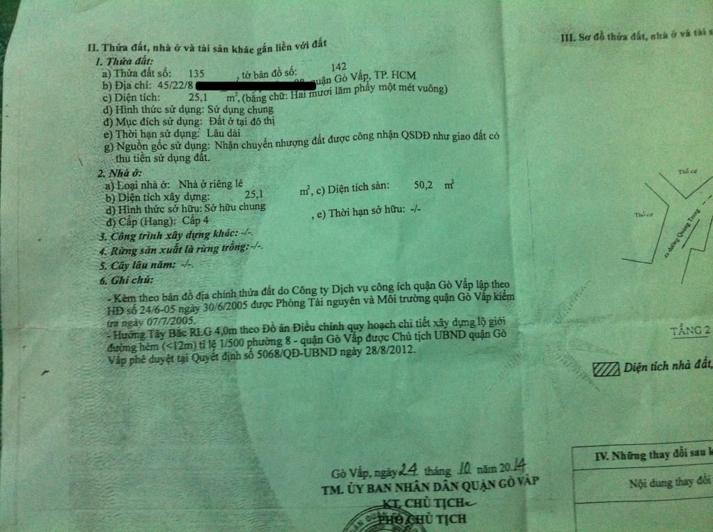 nhà phường8, 9 go vấp - 1