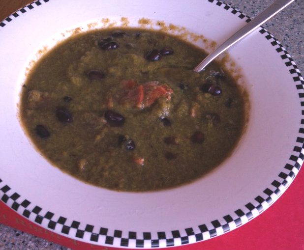 Asparagus Soup with Black Beans