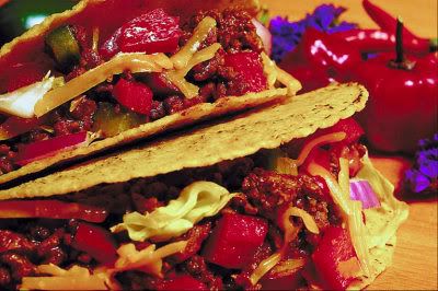 Mexican Tacos with Red Peppers