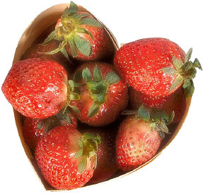 Heart Box of Strawberries