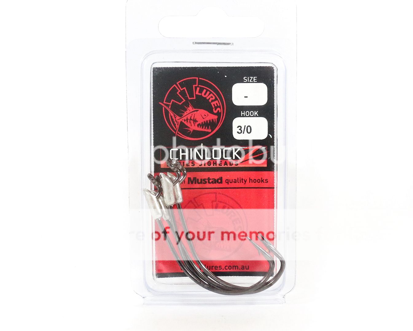 Tackle Tactics TT ChinlockZ Unweighted Worm Hook 3/0 4 per pack (0947