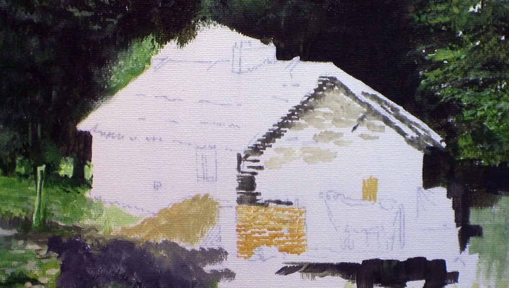 Tutorial Painting The Cottage Acrylic By Northumbrianartist On